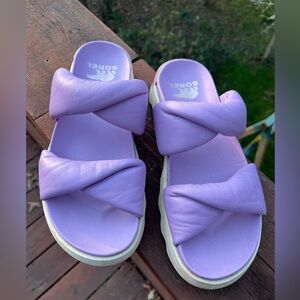 Sorel Lavender Twist Slide Sandals